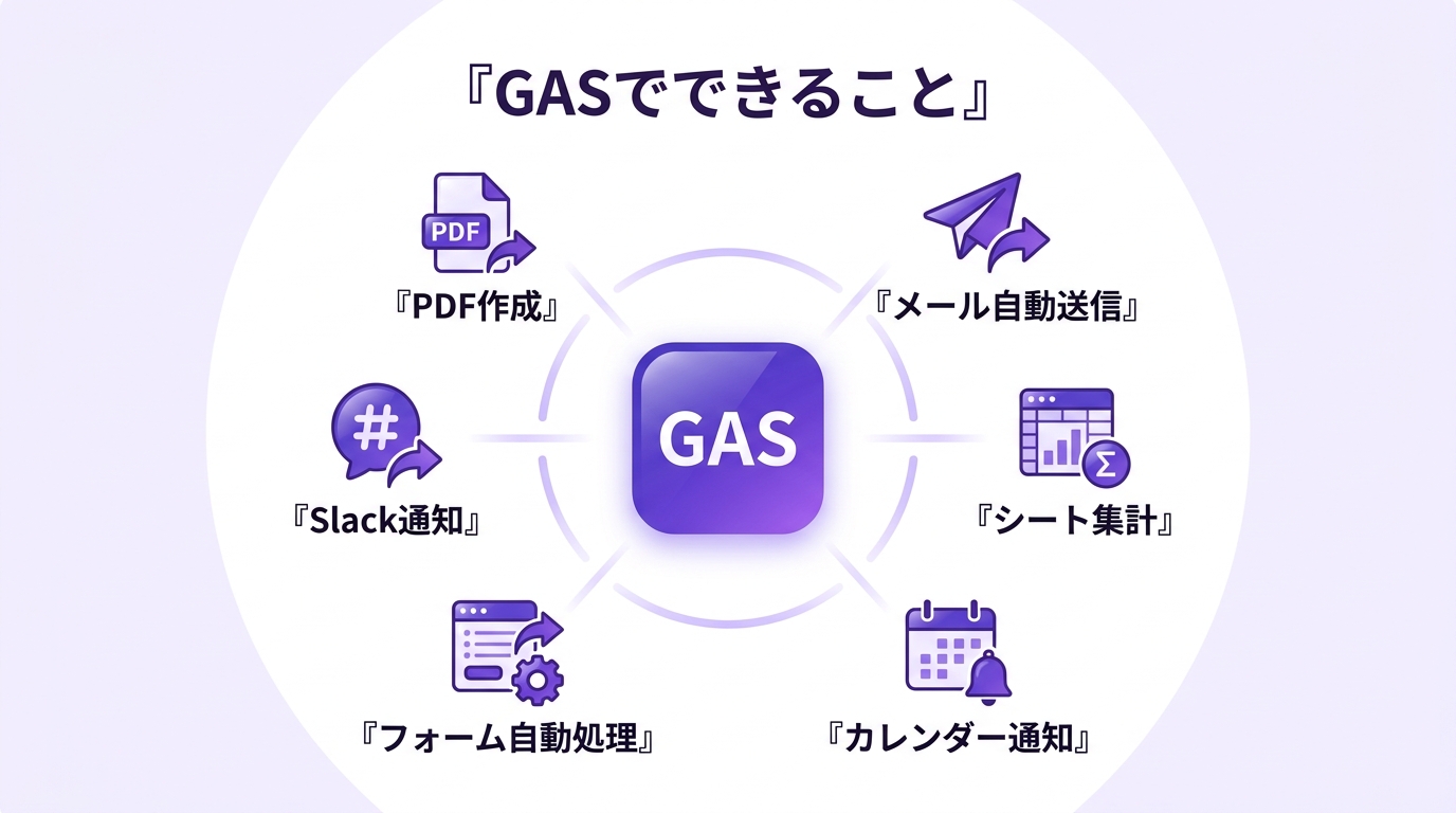 GASでできること一覧の図解